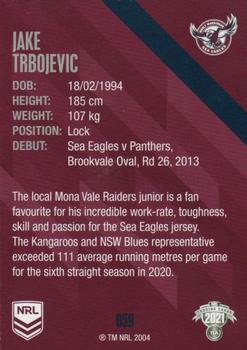 2021 NRL Traders #059 Jake Trbojevic Back